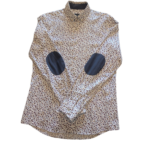 Zara man Other - Zara Man Floral Casual Button-Up Shirt Regular Fit – Men’s M – Elbow Patches